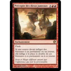 (Foil) Rouge - Précepte des dieux jumeaux (R) [JOU]