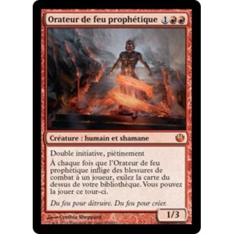 (Foil) Rouge - Orateur de feu prophétique (M) [JOU]