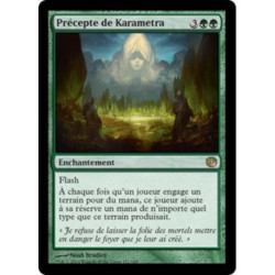 (Foil) Verte - Précepte de Karametra (R) [JOU]
