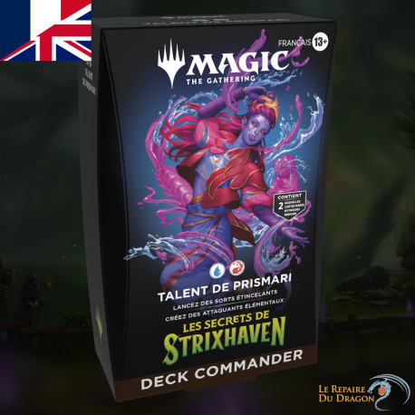 Deck COMMANDER Talent de Prismari (Prismari Artistry), Les Secrets de Strixhaven - Magic The Gathering (17/04/26)
