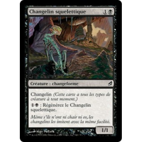 (Foil) Noire - Changelin squelettique (C) [LRW]