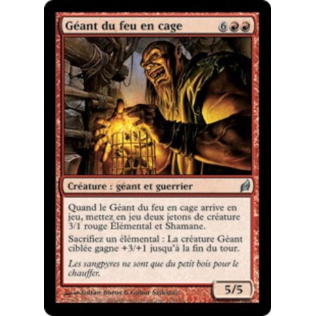 (Foil) Rouge - Géant du feu en cage (U) [LRW]