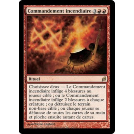 (Foil) Rouge - Commandement incendiaire (R) [LRW]