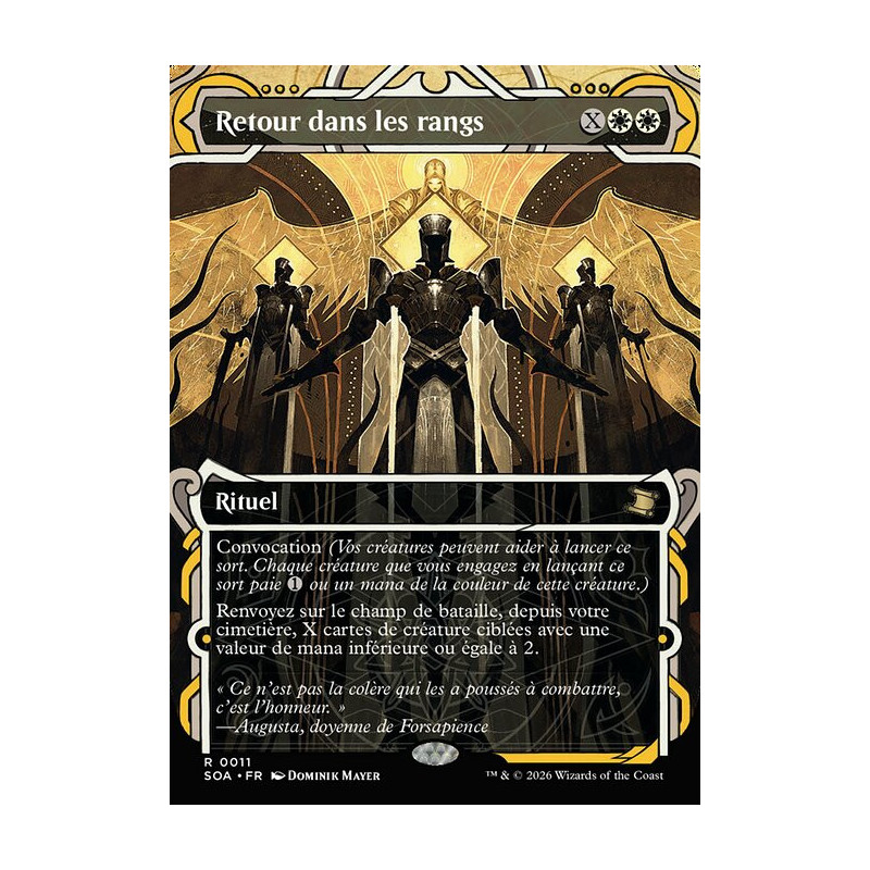 Retour dans les rangs [SOA] - Magic the Gathering