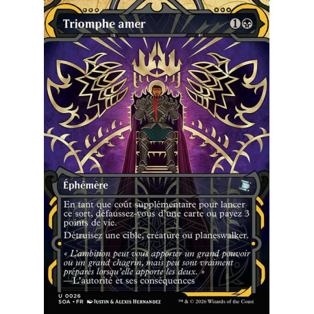 (Foil) Noire - Triomphe amer (U) [SOA]