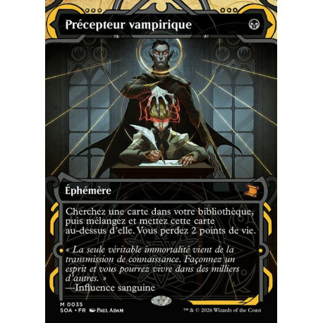 (Foil) Noire - Précepteur vampirique (M) [SOA]