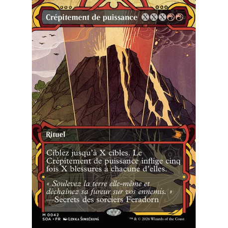 (Foil) Rouge - Crépitement de puissance (M) [SOA]