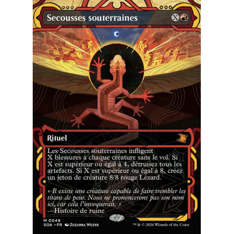 (Foil) Rouge - Secousses souterraines (M) [SOA]