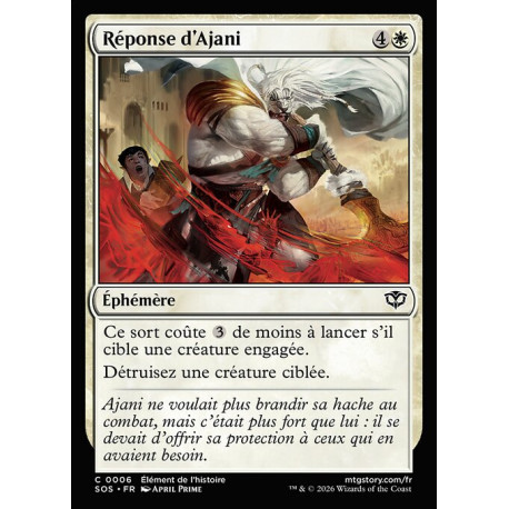 (Foil) Blanche - Réponse d'Ajani (C) [SOS]