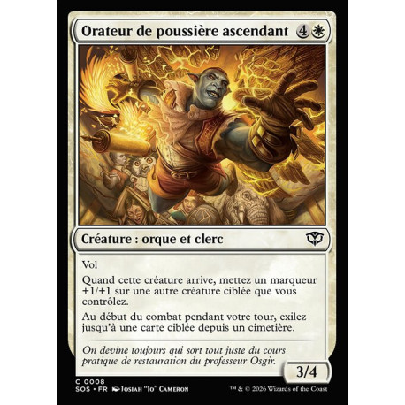 (Foil) Blanche - Orateur de poussière ascendant (C) [SOS]