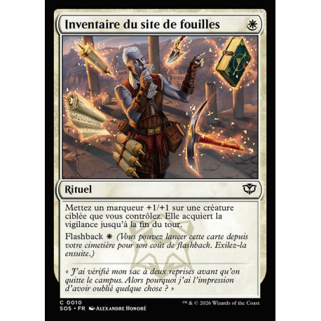 (Foil) Blanche - Inventaire du site de fouilles (C) [SOS]