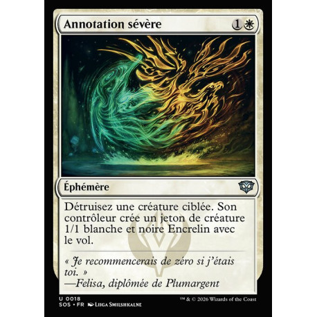 (Foil) Blanche - Annotation sévère (U) [SOS]