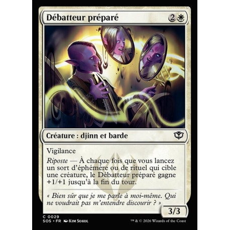 (Foil) Blanche - Débatteur préparé (C) [SOS]