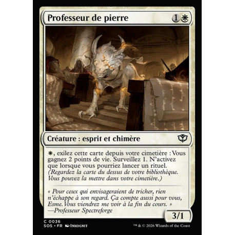 (Foil) Blanche - Professeur de pierre (C) [SOS]