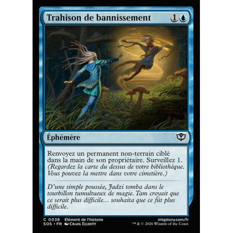 (Foil) Bleue - Trahison de bannissement (C) [SOS]