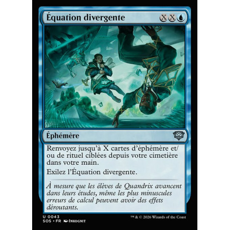 (Foil) Bleue - Équation divergente (U) [SOS]