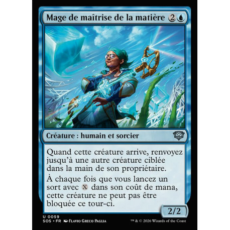 (Foil) Bleue - Mage de maîtrise de la matière (U) [SOS]