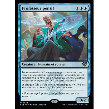 (Foil) Bleue - Professeur pensif (R) [SOS]