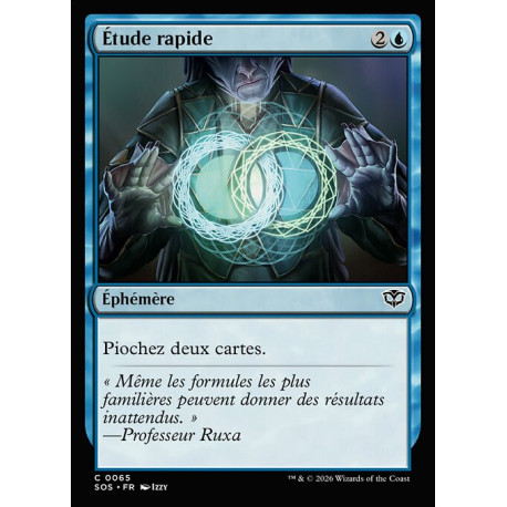 (Foil) Bleue - Étude rapide (C) [SOS]