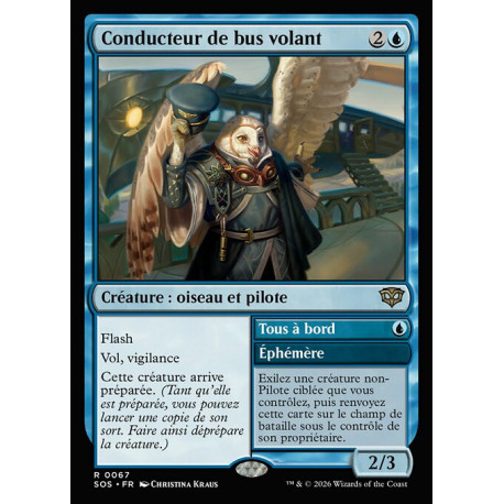 (Foil) Bleue - Conducteur de bus volant (R) [SOS]