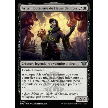 (Foil) Noire - Arnyn, botaniste de fleurs de mort (U) [SOS]
