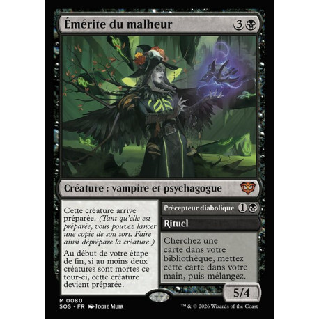 (Foil) Noire - Émérite du malheur (M) [SOS]