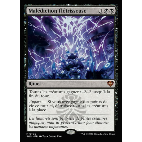 (Foil) Noire - Malédiction flétrisseuse (M) [SOS]