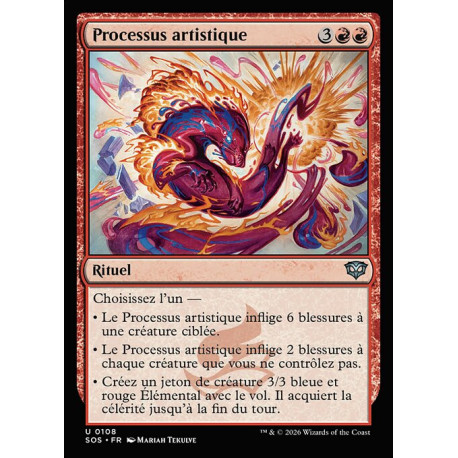 (Foil) Rouge - Processus artistique (U) [SOS]