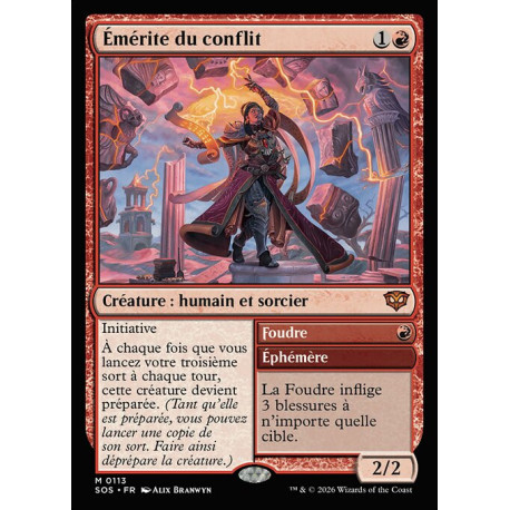 (Foil) Rouge - Émérite du conflit (M) [SOS]