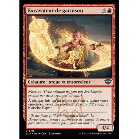 (Foil) Rouge - Excavateur de garnison (U) [SOS]