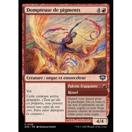 (Foil) Rouge - Dompteuse de pigments (U) [SOS]
