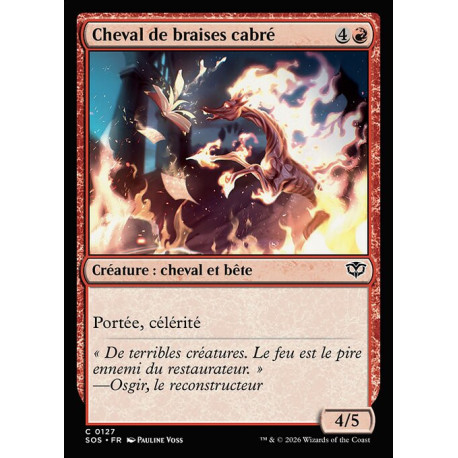 (Foil) Rouge - Cheval de braises cabré (C) [SOS]