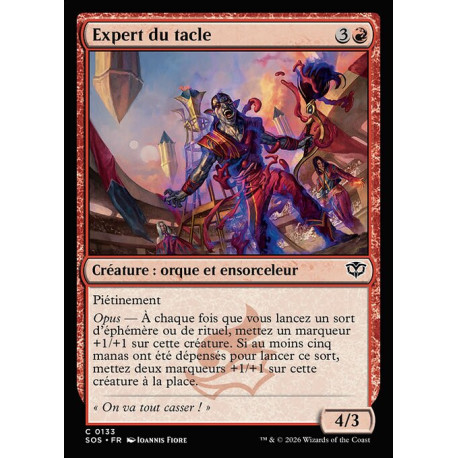 (Foil) Rouge - Expert du tacle (C) [SOS]