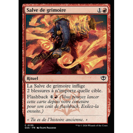 (Foil) Rouge - Salve de grimoire (C) [SOS]