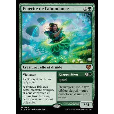 (Foil) Verte - Émérite de l'abondance (M) [SOS]