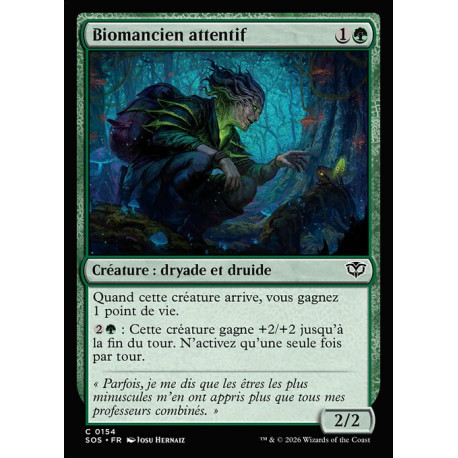 (Foil) Verte - Biomancien attentif (C) [SOS]