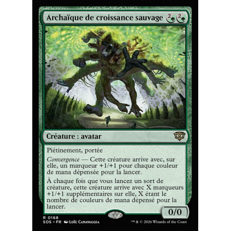 (Foil) Verte - Archaïque de croissance sauvage (V1) (R) [SOS]
