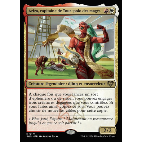 (Foil) Multicolore - Aziza, capitaine de Tour-polo des mages (R) [SOS]