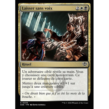 (Foil) Multicolore - Laisser sans voix (C) [SOS]