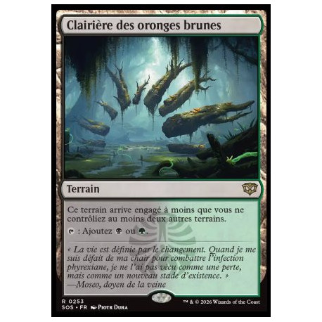 (Foil) Terrain - Clairière des oronges brunes (V1) (R) [SOS]