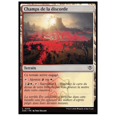 (Foil) Terrain - Champs de la discorde (C) [SOS]