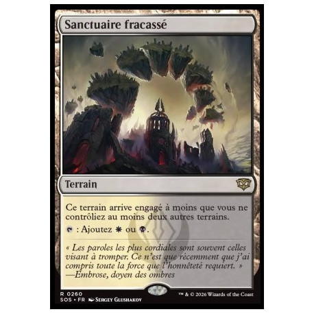 (Foil) Terrain - Sanctuaire fracassé (V1) (R) [SOS]
