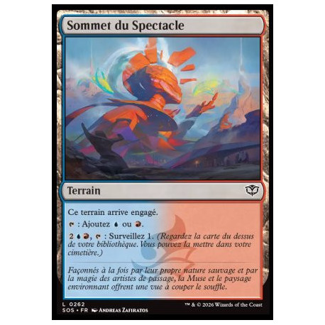 (Foil) Terrain - Sommet du Spectacle (C) [SOS]