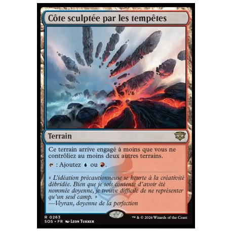 (Foil) Terrain - Côte sculptée par les tempêtes (V1) (R) [SOS]