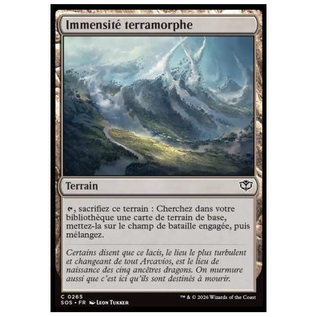 (Foil) Terrain - Immensité terramorphe (C) [SOS]