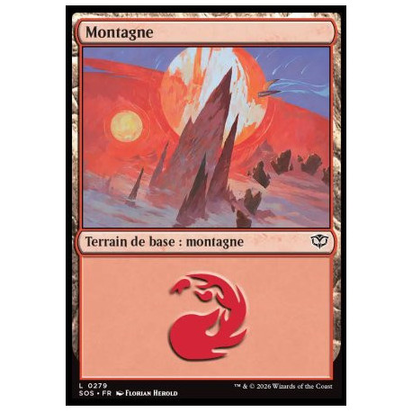 (Foil) Terrain - Montagne (V3) (L) [SOS]