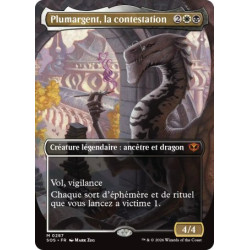 (Foil) Multicolore - Plumargent, la contestation (V2, Study Borderless) (M) [SOS]