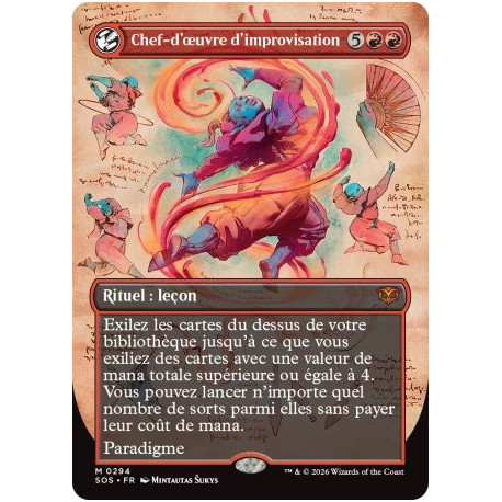 (Foil) Rouge - Chef-d'œuvre d'improvisation (V2, Field Notes) (M) [SOS]