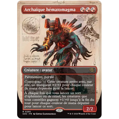 (Foil) Rouge - Archaïque hématomagma (V2, Field Notes) (R) [SOS]