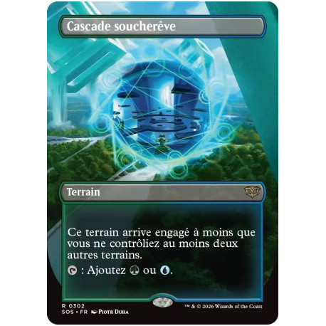 (Foil) Terrain - Cascade soucherêve (V2, Borderless) (R) [SOS]